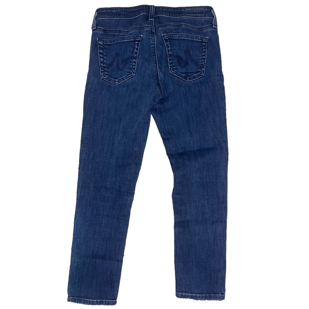AG Adriano Goldschmied Super Skinny Ankle Crop Jeans 25 USA Cigarette Denim - Picture 2 of 10